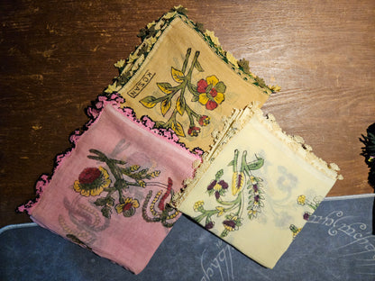 İğne Oyalı Yazma 3 Adet ioy002