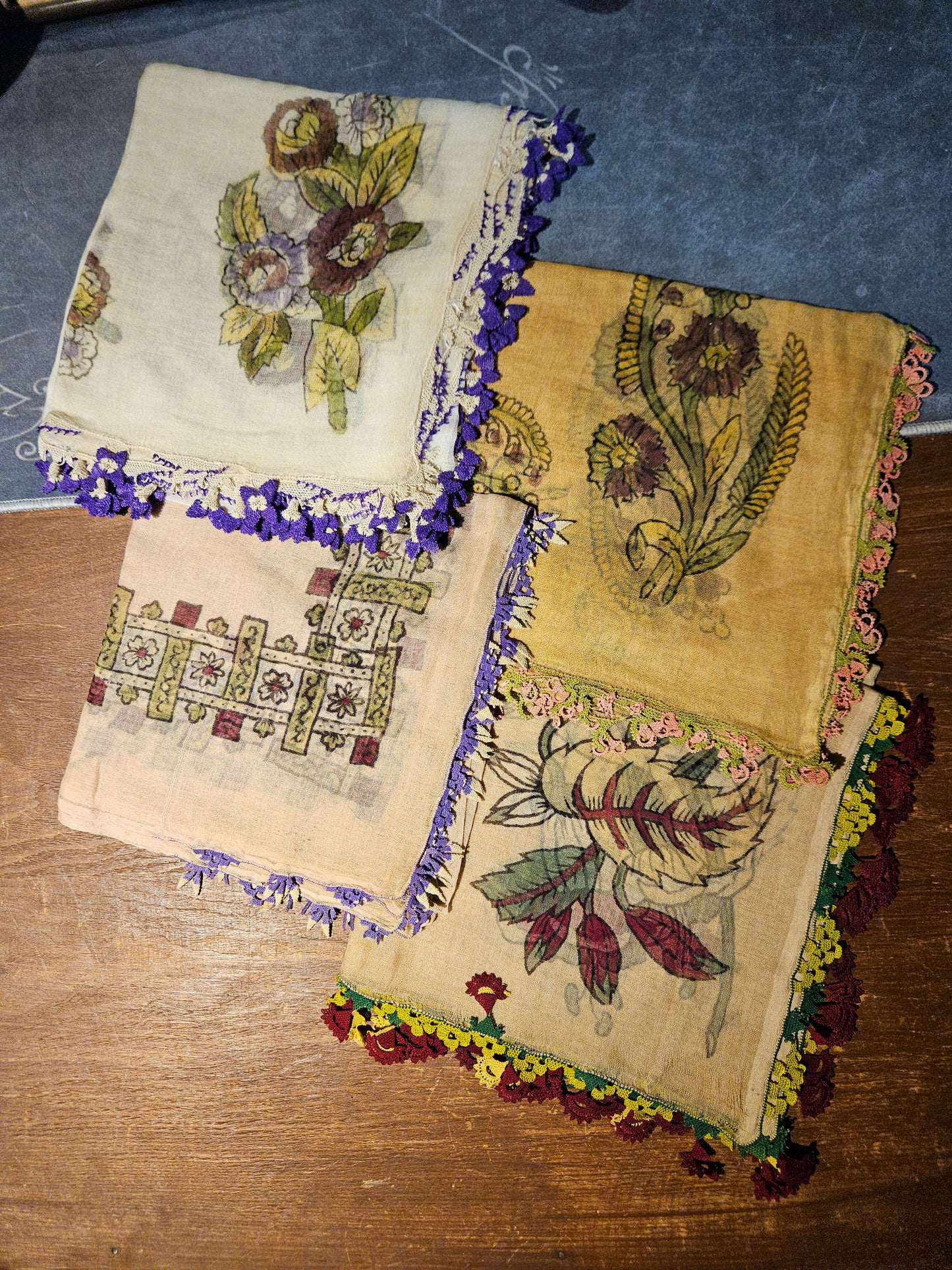 İğne Oyalı Yazma 4 Adet ioy004