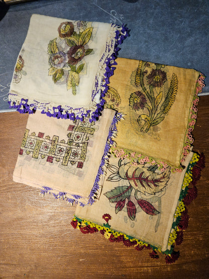 İğne Oyalı Yazma 4 Adet ioy004