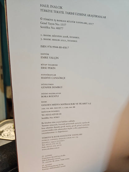 Halil İnalcık - Türkiye Tekstil Tarihi
