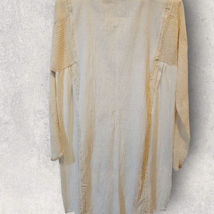 İşlemeli İpek Pamuk Kısa Tunik