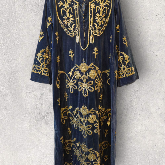 Bindallı Mavi Kaftan