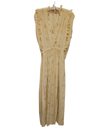 çiçekli ipek gece elbisesi