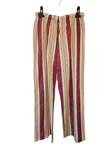 Cotton Coloured with Stripes Pants
