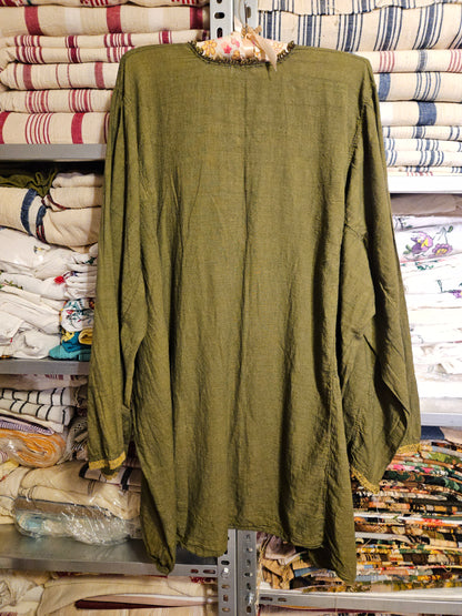 Yumuşak Keten Kısa Tunik